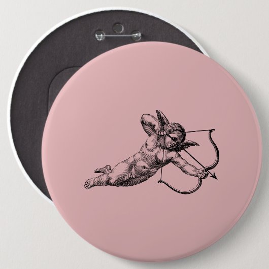  Cherub Angel Cupid Love Ronde Button 6,0 Cm (Voorkant /achterkant)