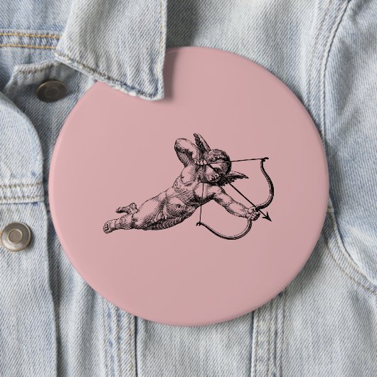  Cherub Angel Cupid Love Ronde Button 6,0 Cm (In situ)