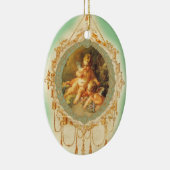 Cherub Angel Frans design Keramisch Ornament (Rechts)