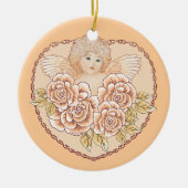 Cherub Angel Heart custom ornament (Voorkant)