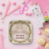 Cherub Angel Heart Papieren Bordje (Feest)