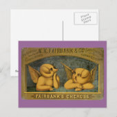 Cherub Angel Pigs Briefkaart (Voorkant / Achterkant)