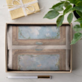 Cherub Angel Sky Clouds Gold Lijst Art-ontkoppelin Tissuepapier (Geschenk)