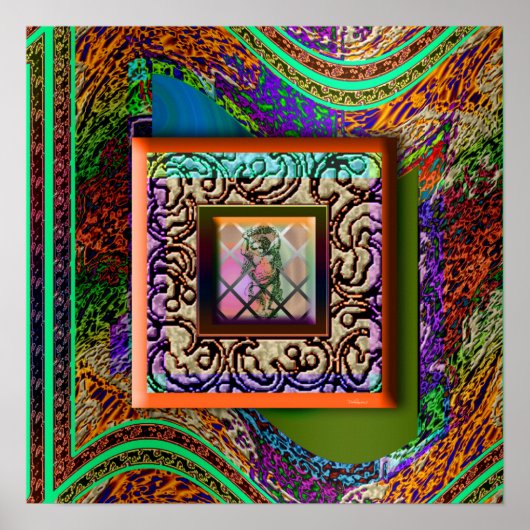 Cherub Angel Window Poster (Voorkant)