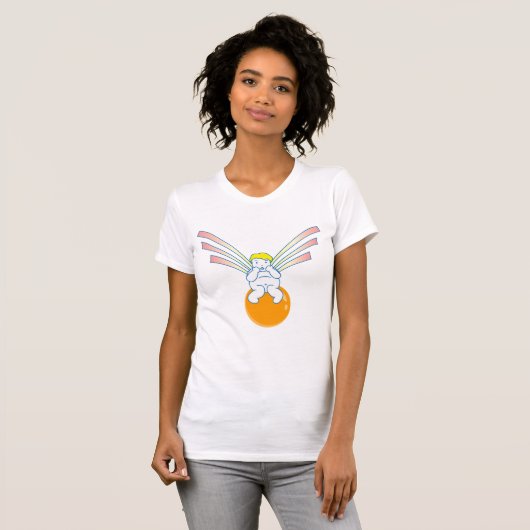Cherub Angel Womens T-Shirt (Voorkant volledig)