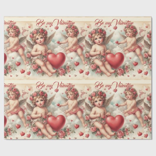  Cherub Angels Cadeaupapier (Vlak)