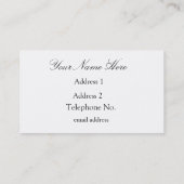 Cherub Angels French Architecture Green Visitekaartje (Achterkant)