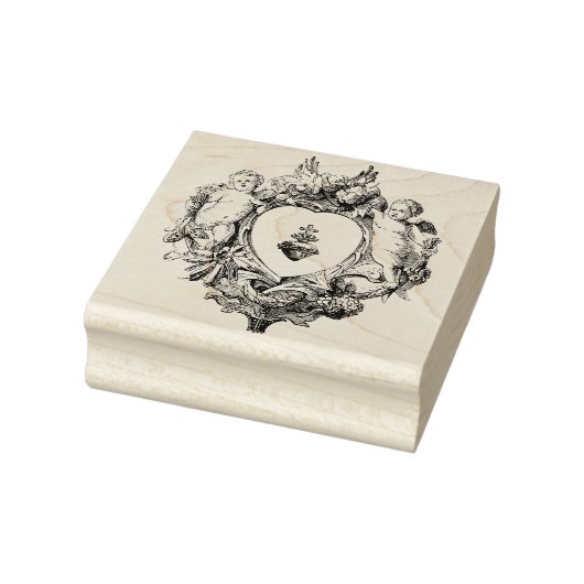 Cherub Angels Heilig Hart van Jezus Religieus Rubberstempel (Stempel)