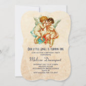 Cherub Angels Illustratie Sweet Birthday Kaart (Voorkant)