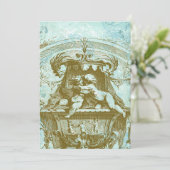 Cherub Angels Style Uitnodiging (Staand voorkant)