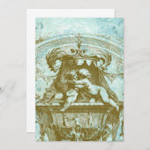 Cherub Angels Style Uitnodiging (Voorkant / Achterkant)