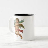 Cherub-baby-engel Tweekleurige Koffiemok (Voorkant links)