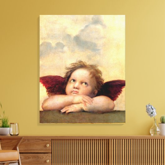 Cherub by Raphael Canvas Afdruk (Insitu (Woonkamer))