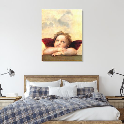Cherub by Raphael Canvas Afdruk (Insitu (Slaapkamer))