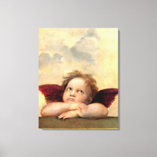 Cherub by Raphael Canvas Afdruk