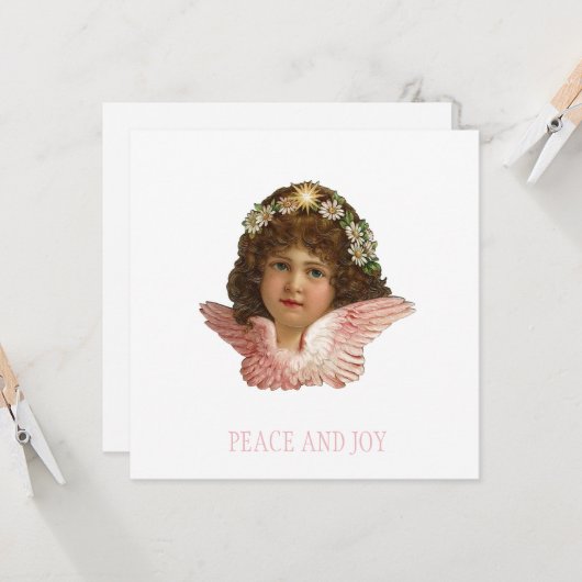  CHERUB CHRISTMAS FLAT KAART (Voorkant / Achterkant in situ)