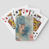 Cherub Cupid Cobweb Vergeet-me-niet hart Speelkaarten (Achterkant)