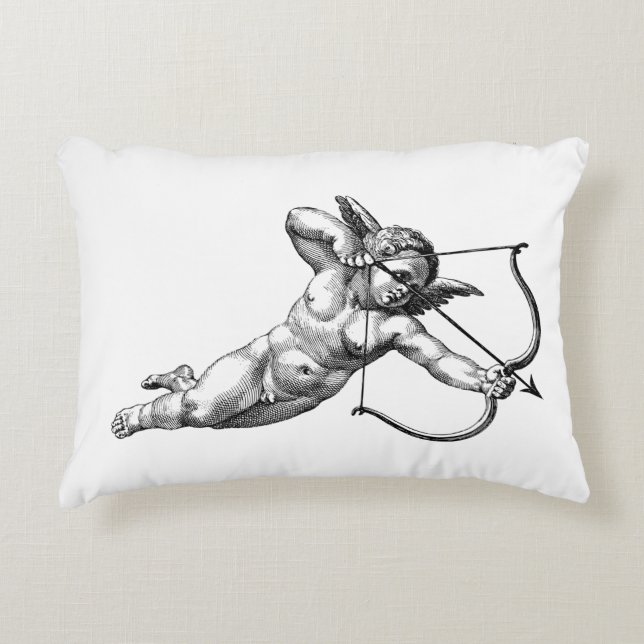 Cherub Cupid Love Accent Sierkussen Kussen (Voorkant)