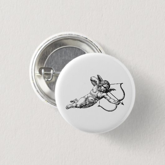 Cherub Cupid Love Ronde Button 3,2 Cm (Voorkant /achterkant)