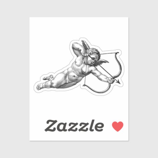  Cherub Cupid Love Sticker (Vel)