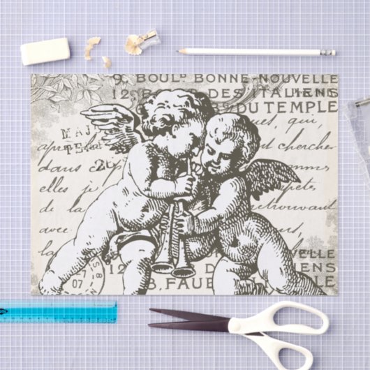 Cherub Decoupage Tissue Paper - Frans  Tissuepapier (Craft)