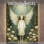 Cherub Doll - Decoupage - Tissuepapier