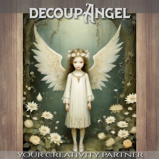 Cherub Doll - Decoupage - Tissuepapier