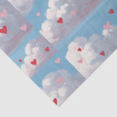 Cherub en cupido's houden van de nasleep. Harten i Tissuepapier (Detail)