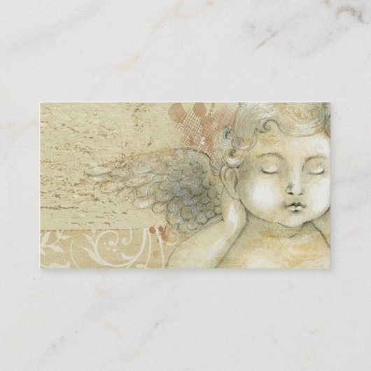 Cherub en Gold Rozen Visitekaartje (Achterkant)