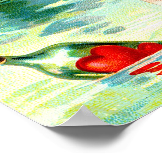 Cherub en harten poster (Hoek)