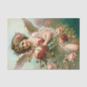 Cherub en Rozen Tissuepapier (Voorkant)