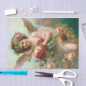 Cherub en Rozen Tissuepapier (Craft)
