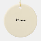 Cherub Engel Hart aangepaste kerstversiering  Keramisch Ornament (Achterkant)