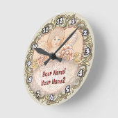 Cherub Engel Hart Ronde Klok (Hoek)