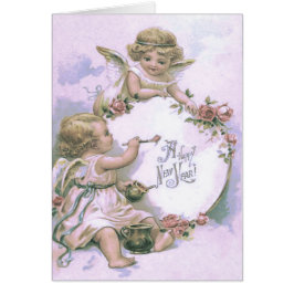 Cherub Engel Schilderij Roze Ei