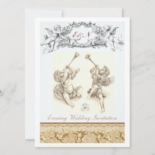 Cherub Evening Uitnodiging (Voorkant)