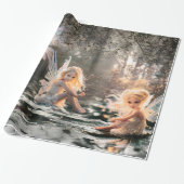 Cherub Fairy Cadeaupapier (Uitgerold)