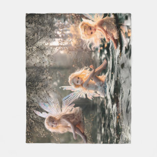 Cherub Fairy Fleece Deken