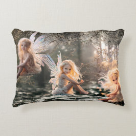 Cherub Fairy Pillow Accent Kussen