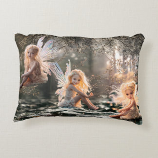 Cherub Fairy Pillow Accent Kussen