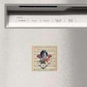  Cherub Girl Collage Magneet (Insitu (Vaatwasser))
