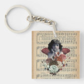  Cherub Girl Collage Sleutelhanger (voorkant)