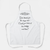 Cherub God, bedankt voor de gekke rit! Schort (Voorkant)