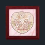Cherub Heart Angel Cadeaudoosje<br><div class="desc">Cherub Heart Angel sieraden doos, Trouwkleding, Trouwkleding t-shirts, Huwelijkscadeaus van ArtMuvz Illustration. Personaliseer Matching Angel Wedding vrijgezellenfeest geschenken en trouwkleding voor bruid. Vier uw liefde in stijl met onze bruiloft design, Perfect voor de bruid, bruidegom, bruiloft partij, en gasten. Geweldig voor huwelijksgerelateerde evenementen. Show je opwinding voor de grote dag...</div>