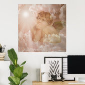 Cherub kijkt omhoog poster (Thuiskantoor)