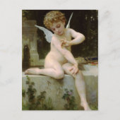 Cherub met een vlinder briefkaart (Voorkant)