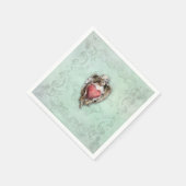 Cherub met hart Servetten (Hoek)