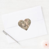  Cherub met Stork bij Lake Hart Sticker (Envelop)