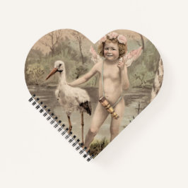  Cherub met Stork bij Lake Notitieboek