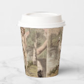  Cherub met Stork bij Lake Papieren Bekers (Links)